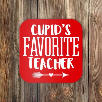 Cupid's Favorite Teacher Coaster