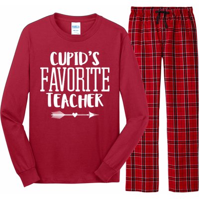 Cupid's Favorite Teacher Long Sleeve Pajama Set