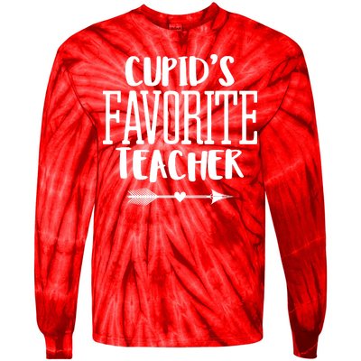 Cupid's Favorite Teacher Tie-Dye Long Sleeve Shirt