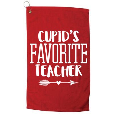 Cupid's Favorite Teacher Golf Towel