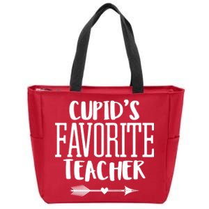 Cupid's Favorite Teacher Zip Tote Bag