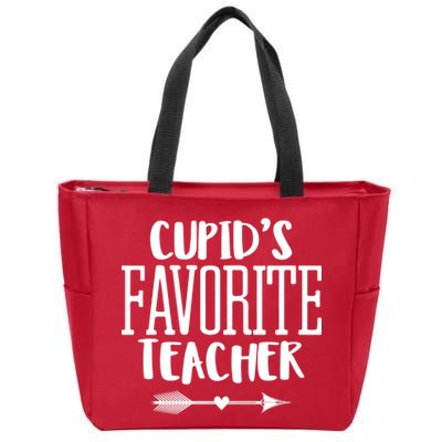 Cupid's Favorite Teacher Zip Tote Bag