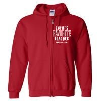 Cupid's Favorite Teacher Full Zip Hoodie