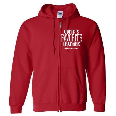 Cupid's Favorite Teacher Full Zip Hoodie