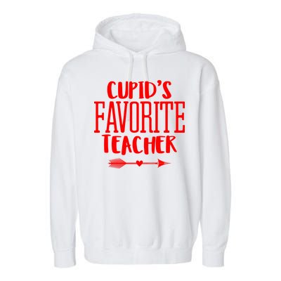 Cupid's Favorite Teacher Garment-Dyed Fleece Hoodie