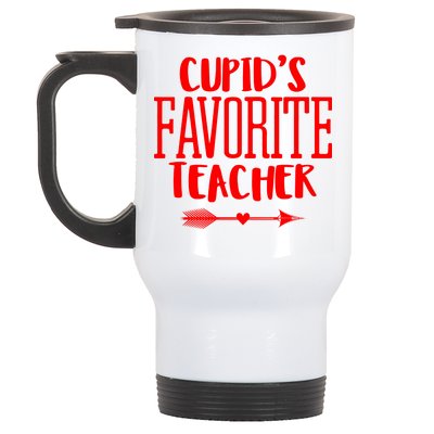 Cupid's Favorite Teacher Stainless Steel Travel Mug