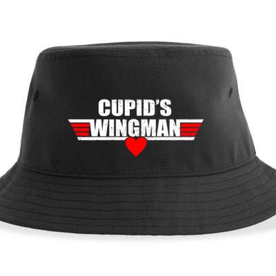 Cupid's Wingman Valentine's Day Sustainable Bucket Hat