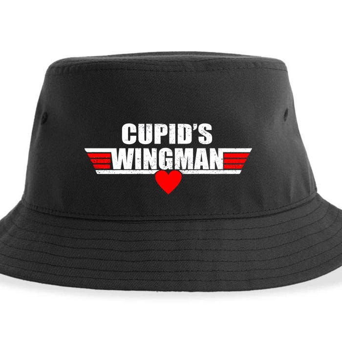 Cupid's Wingman Valentine's Day Sustainable Bucket Hat