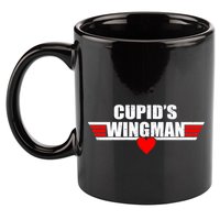 Cupid's Wingman Valentine's Day 11oz C Handle Ceramic Mug