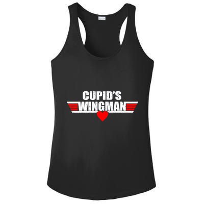 Cupid's Wingman Valentine's Day Ladies PosiCharge Competitor Racerback Tank