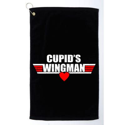 Cupid's Wingman Valentine's Day Golf Towel