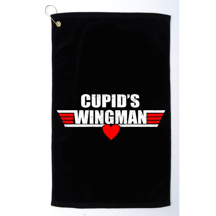 Cupid's Wingman Valentine's Day Golf Towel