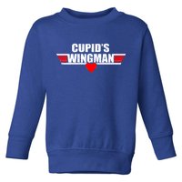 Cupid's Wingman Valentine's Day Toddler Sweatshirt