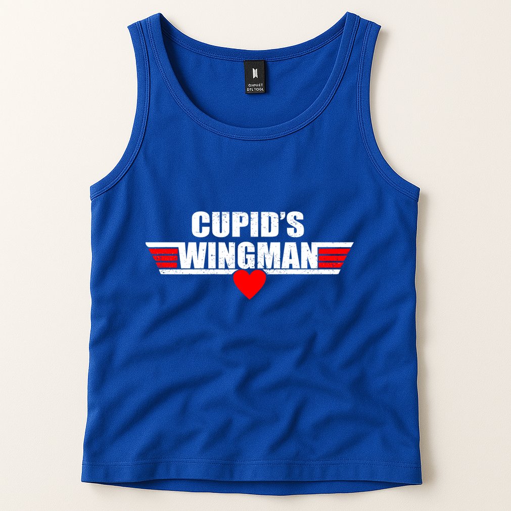 Cupid's Wingman Valentine's Day Tank Top