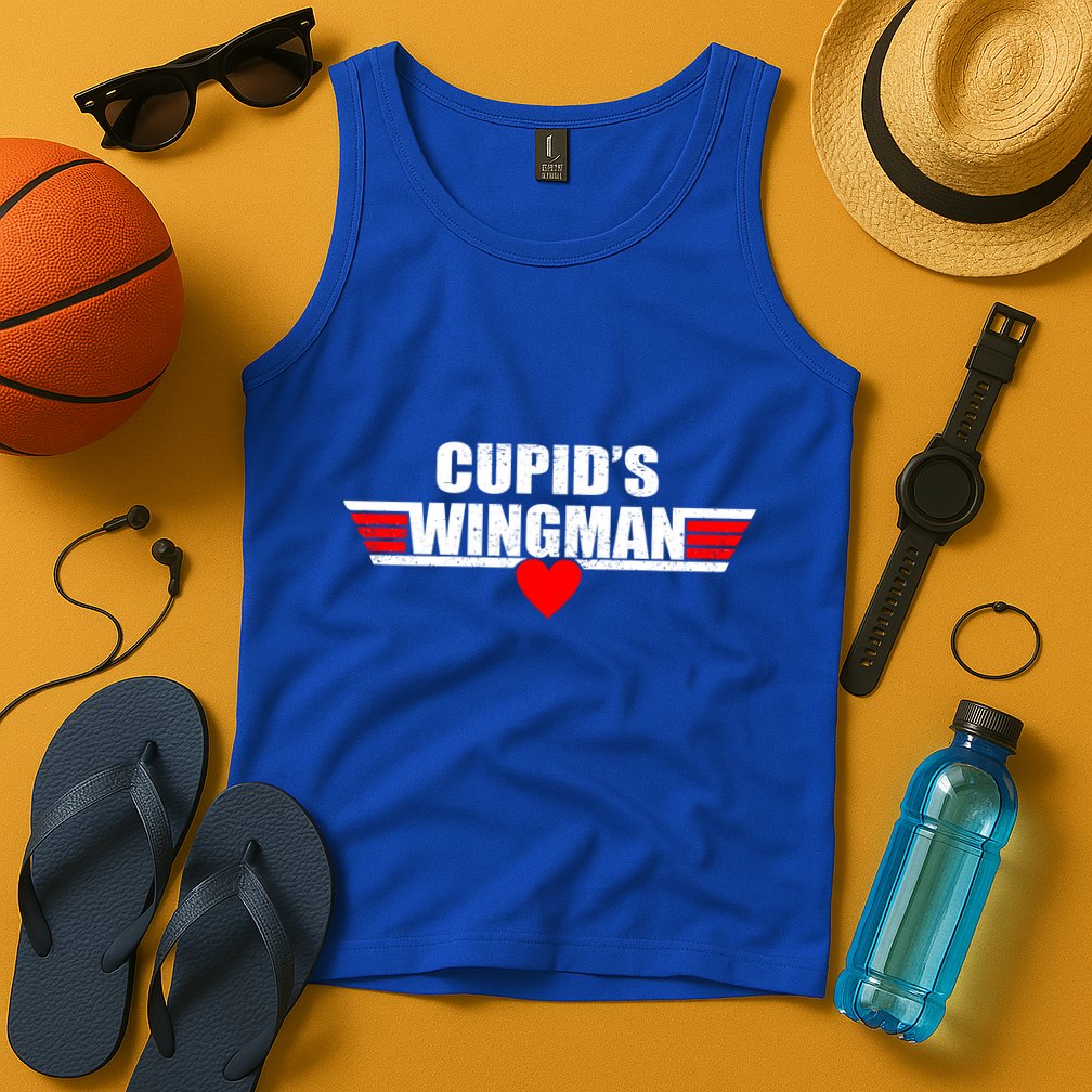 Cupid's Wingman Valentine's Day Tank Top
