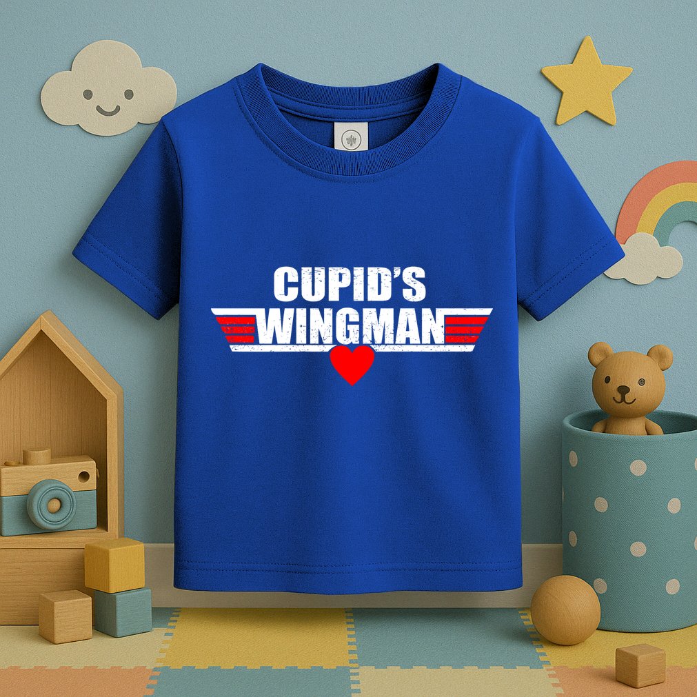 Cupid's Wingman Valentine's Day Toddler T-Shirt