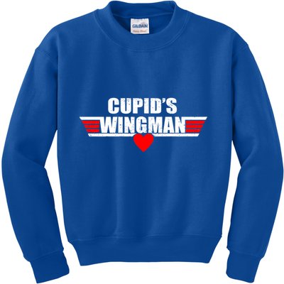 Cupid's Wingman Valentine's Day Kids Sweatshirt