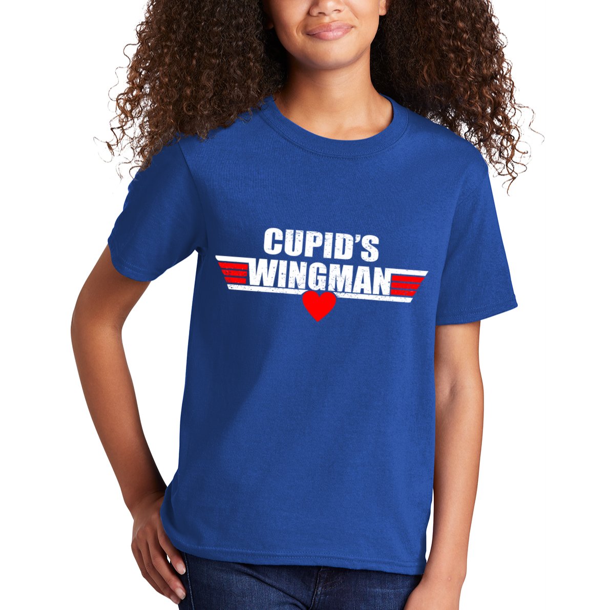 Cupid's Wingman Valentine's Day Kids T-Shirt
