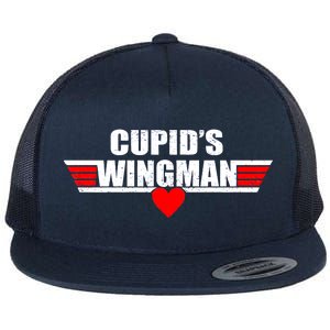 Cupid's Wingman Valentine's Day Flat Bill Trucker Hat