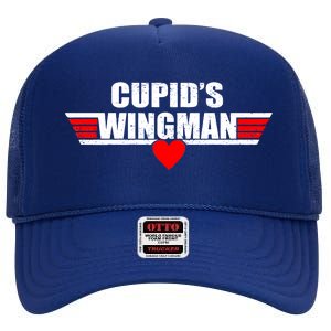 Cupid's Wingman Valentine's Day High Crown Mesh Back Trucker Hat