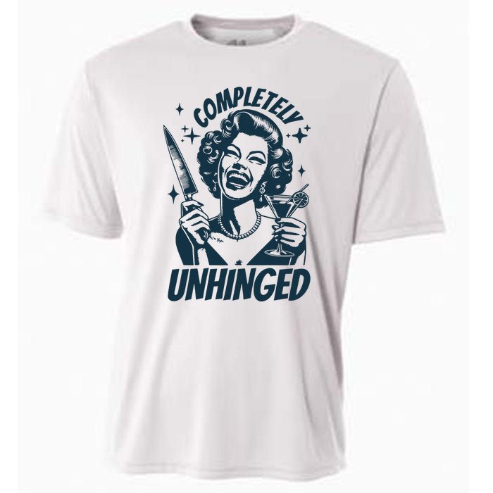 Completely Unhinged Retro Graphic Vintage 90s Cooling Performance Crew T-Shirt