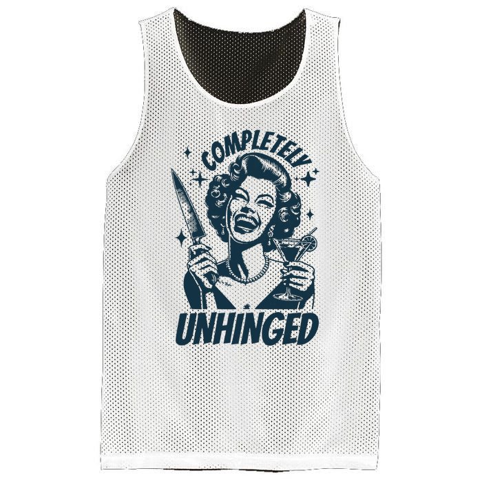 Completely Unhinged Retro Graphic Vintage 90s Mesh Reversible Basketball Jersey Tank