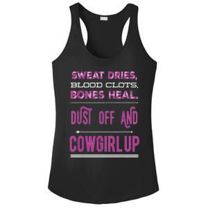 Cowgirl Up Rodeo Horse Lover For Women Ladies PosiCharge Competitor Racerback Tank