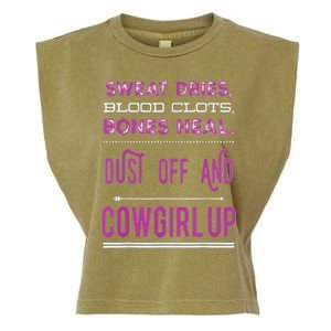 Cowgirl Up Rodeo Horse Lover For Women Garment-Dyed Women's Muscle Tee