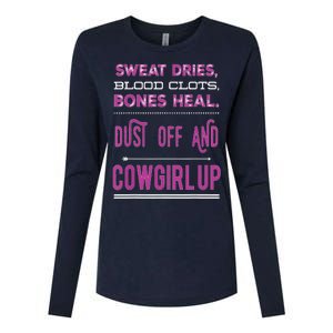 Cowgirl Up Rodeo Horse Lover For Women Womens Cotton Relaxed Long Sleeve T-Shirt