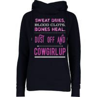 Cowgirl Up Rodeo Horse Lover For Women Womens Funnel Neck Pullover Hood