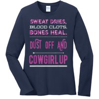 Cowgirl Up Rodeo Horse Lover For Women Ladies Long Sleeve Shirt