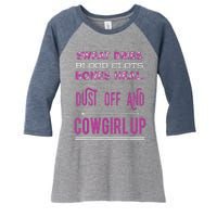 Cowgirl Up Rodeo Horse Lover For Women Women's Tri-Blend 3/4-Sleeve Raglan Shirt