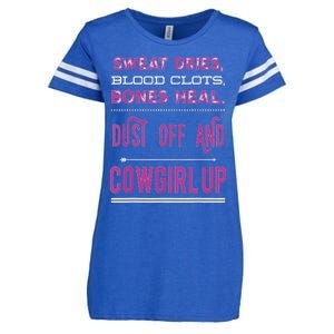 Cowgirl Up Rodeo Horse Lover For Women Enza Ladies Jersey Football T-Shirt