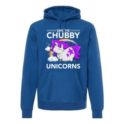 Chubby Unicorn Rhinoceros Save The Chubby Unicorns Fat Rhino Gift Premium Hoodie