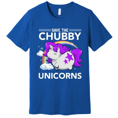 Chubby Unicorn Rhinoceros Save The Chubby Unicorns Fat Rhino Gift Premium T-Shirt