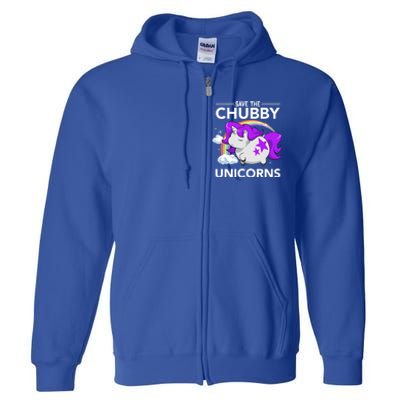 Chubby Unicorn Rhinoceros Save The Chubby Unicorns Fat Rhino Gift Full Zip Hoodie