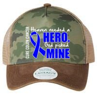 Cure Colon Cancer Heaven Needed A Hero Legacy Tie Dye Trucker Hat