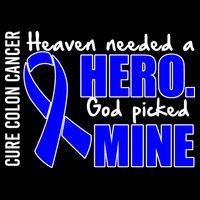 Cure Colon Cancer Heaven Needed A Hero Cropped Pullover Crew