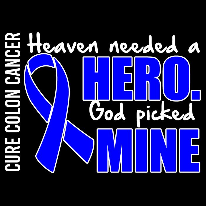 Cure Colon Cancer Heaven Needed A Hero Cropped Pullover Crew