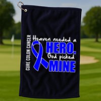 Cure Colon Cancer Heaven Needed A Hero Golf Towel