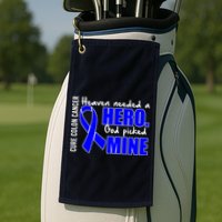 Cure Colon Cancer Heaven Needed A Hero Golf Towel