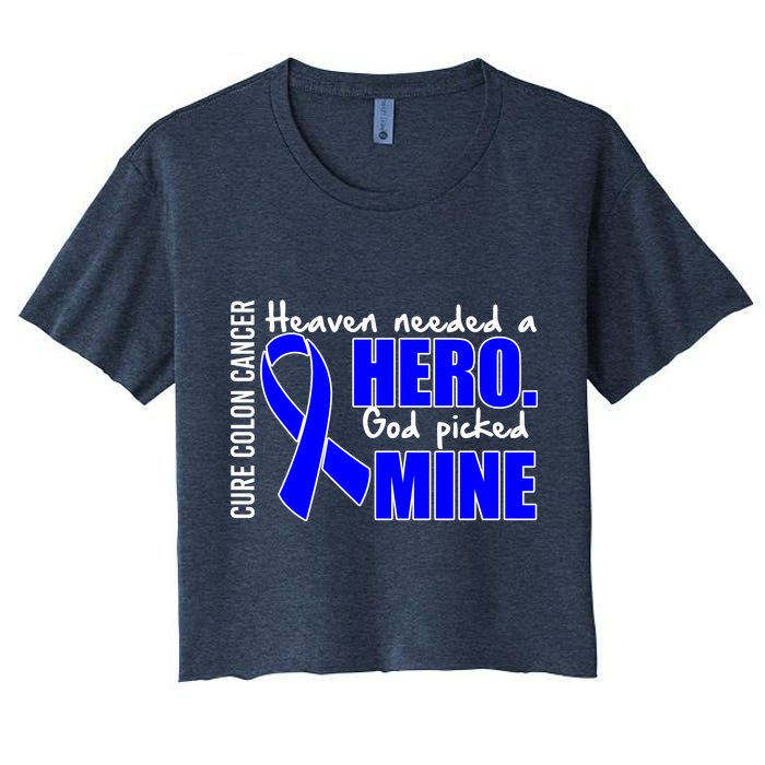 Cure Colon Cancer Heaven Needed A Hero Crop Top