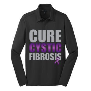 Cure Cystic Fibrosis Silk Touch Performance Long Sleeve Polo