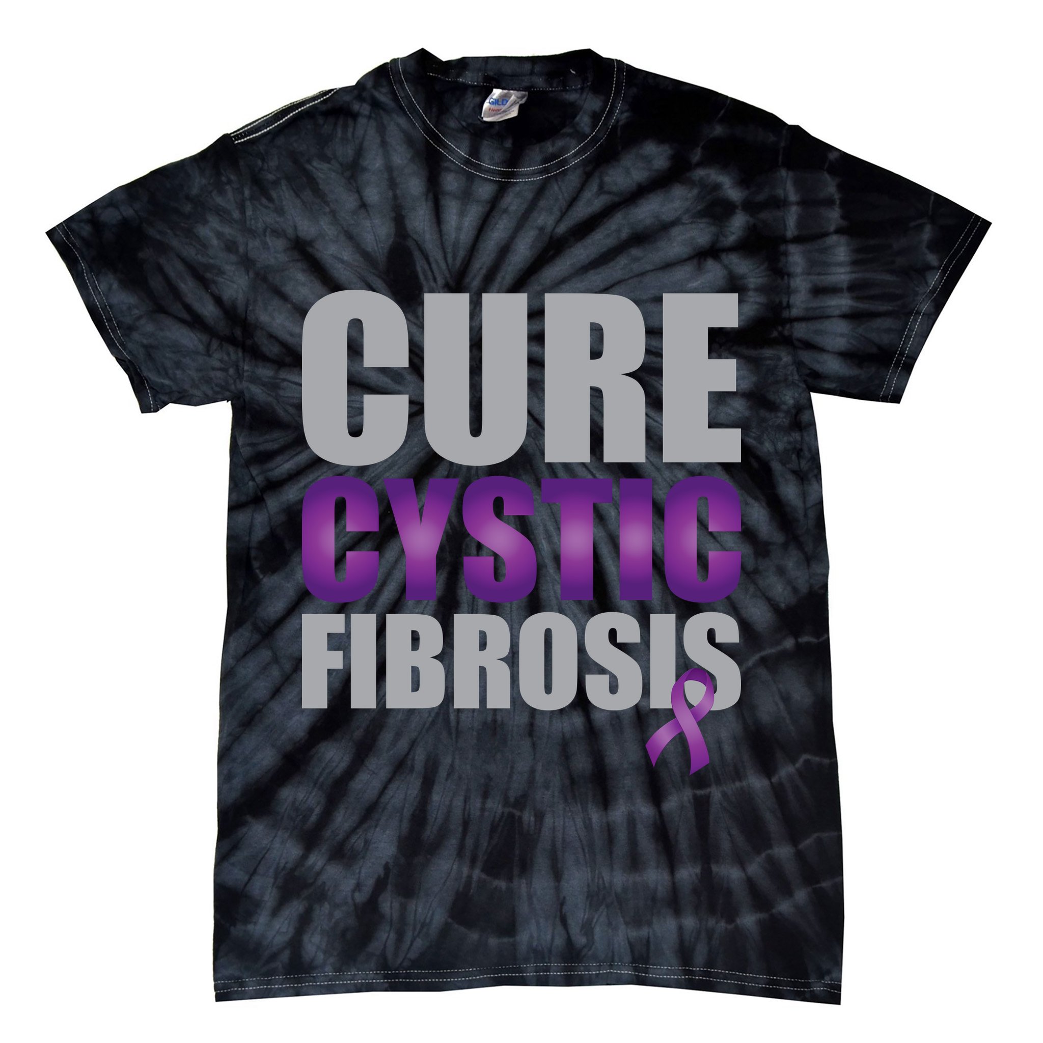 Cure Cystic Fibrosis Tie-Dye T-Shirt