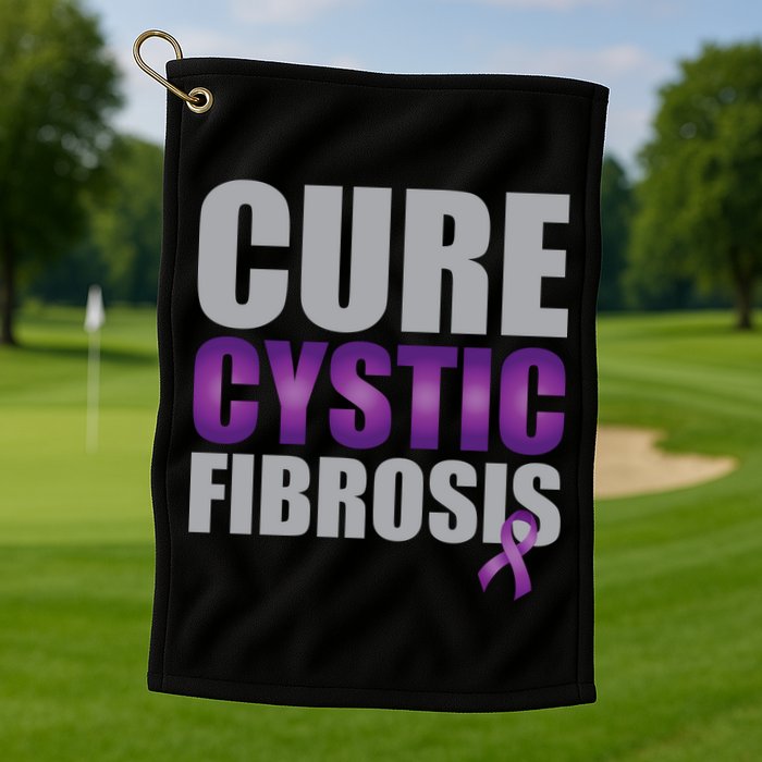 Cure Cystic Fibrosis Golf Towel