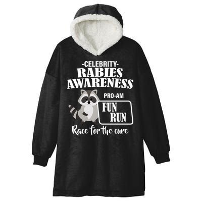 Cure For Rabies Fun Run Hooded Wearable Blanket