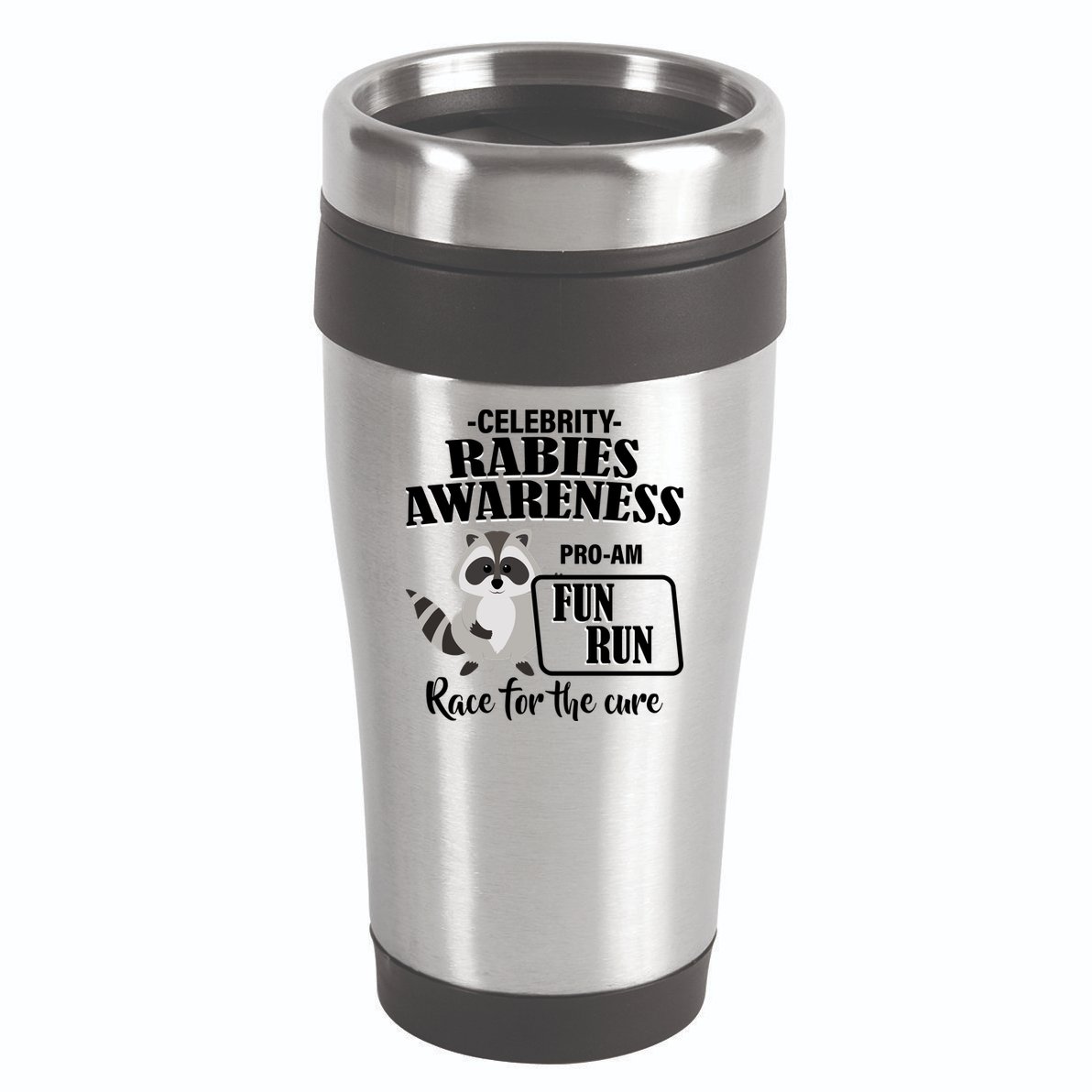 Cure For Rabies Fun Run 16oz Travel Tumbler