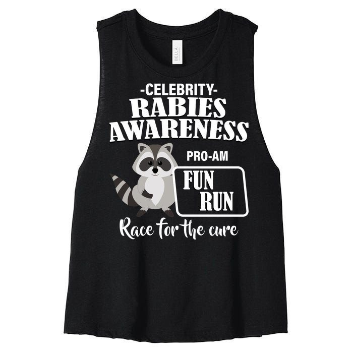 Cure For Rabies Fun Run Women's Racerback Cropped Tank