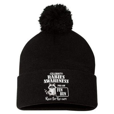 Cure For Rabies Fun Run Pom Pom 12in Knit Beanie