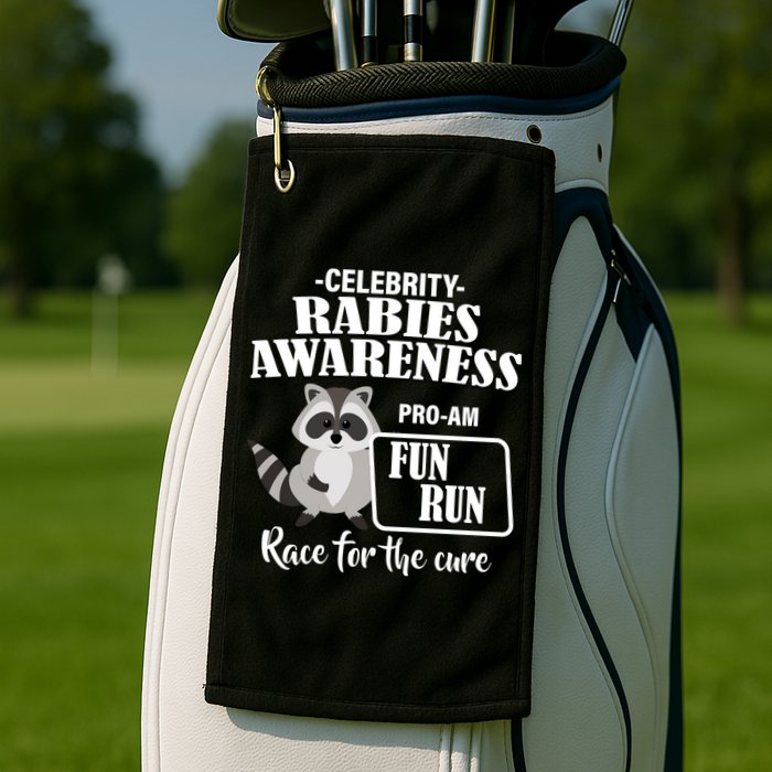 Cure For Rabies Fun Run Golf Towel